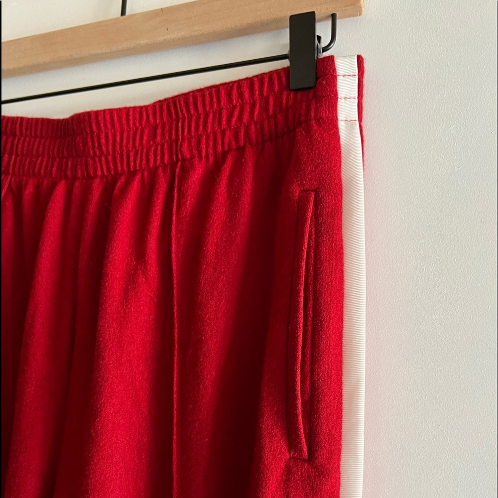 Rag and Bone track trousers (red)